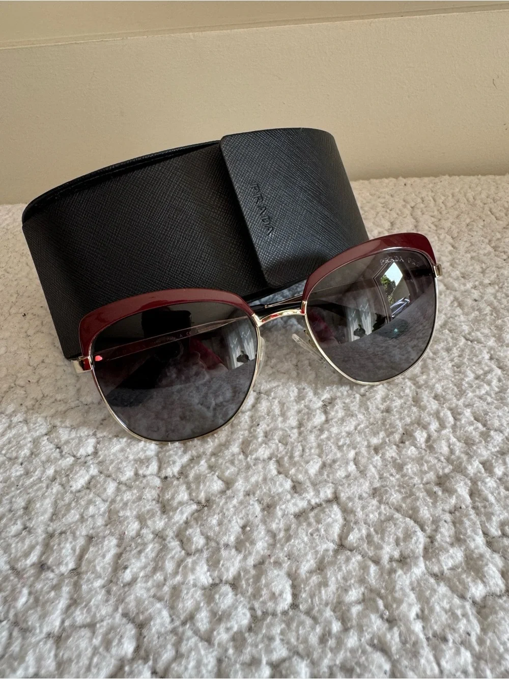 Prada SPR51T Square Carwalk Polarized Sunglasses